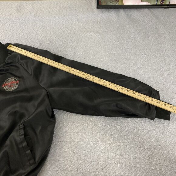 Vintage West Ark The Heartbeat of America Chevrolet Satin Bomber Jacket XL USA - Picture 15 of 15